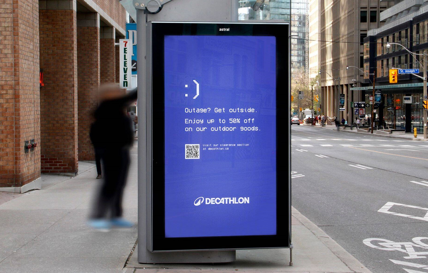 کمپین Go Outside DOOH دکتلون