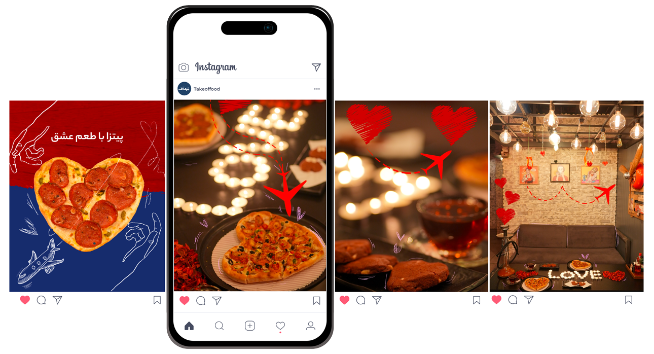 سناریو تبلیغاتی فست فود برای اینستاگرام